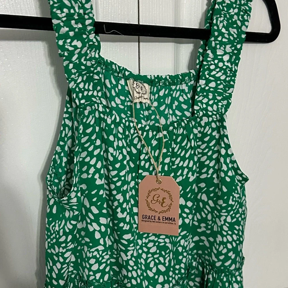 Grace & Emma Green dot dress - Picture 4 of 6
